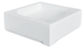 Besco ARES brodzik kwadratowy 80x80x15 cm, biały BAA-80-KW