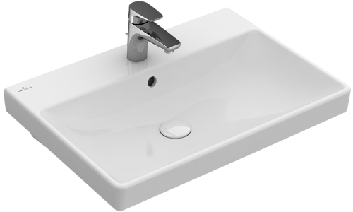 Umywalka Villeroy&Boch Avento 41586001 60x47 cm, z przelewem Weiss Alpin