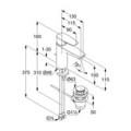 KLUDI PURE&SOLID Jednouchwytowa bateria umywalkowa 100 DN 15, z zestawem odpływowym, chrom 342900575