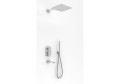 Kohlman FOXAL zestaw wannowo-natryskowy podtynkowy z deszczownicą Q25, kolor chrom QW211FQ25
