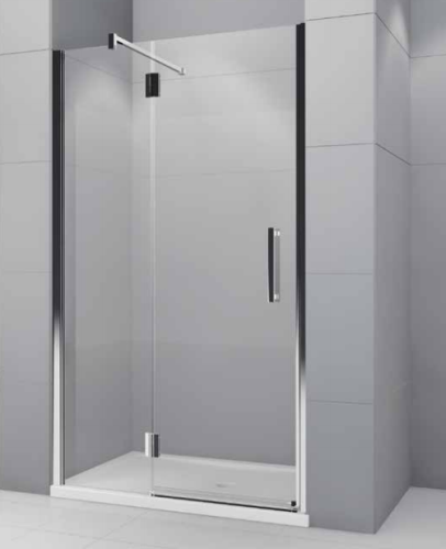 Drzwi prysznicowe Novellini MODUS G z elementem stałym do wnęki 120x195 cm, lewe, MODUSG120S-1K