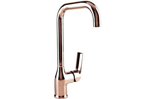 Bateria kuchenna stojąca z dźwignią z boku Valvex Aurora, kolor Rose Gold 2445157

