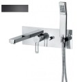 Bateria wannowa Paffoni RINGO podtynkowa, kolor czarny mat, RIN001NO
