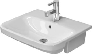 Duravit DuraStyle Umywalka półblatowa z przelewem, 550 x 455 mm, 0375550000