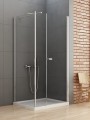 Kabina prysznicowa prostokątna New Trendy NEW SOLEO pole stałe drzwi pojedyncze uchylne uniwersalne 120x90x195cm K-0364

