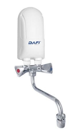 Dafi Ogrzewacz wody 3,7 kW z baterią plastikową chromowną 230 mm (OOG100037BATMET235) OOG100037BATCHR