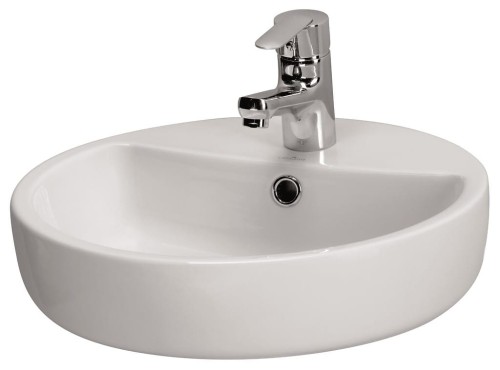 Cersanit Caspia Umywalka Ring zaokrąglona, z otworem na baterię K11-0094