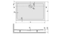 Brodzik prostokątny Sanplast FREE LINE 80x110x2,5 615-040-4380-01-000


