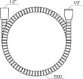 Ravak Chrome wąż prysznicowy 150 X07P065