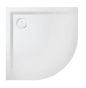 Sanplast SPACE MINERAL Brodzik półokrągły 80 x 80 x 1,5 cm kolor biały Pro Safe System 645-290-0420-01-002