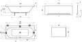 Wanna prostokątna CITY SLIM Ravak 180x80cm biała C921300000