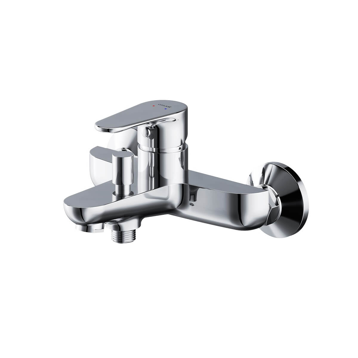 Cersanit Libra bateria wannowo-natryskowa ścienna chrom S951-406