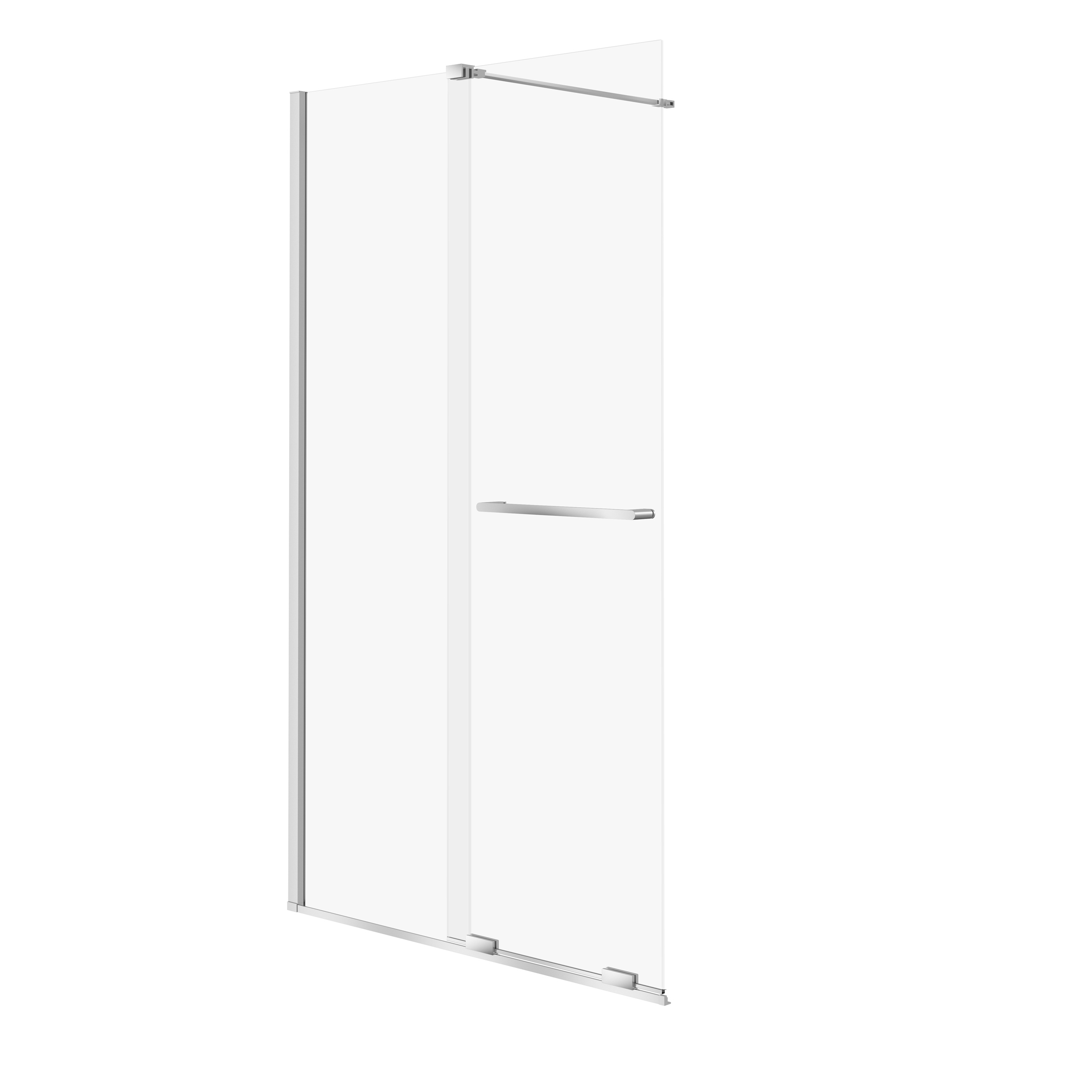 Cersanit Mille walk-in przesuwny chrom 120x200 szkło transparentne S161-031