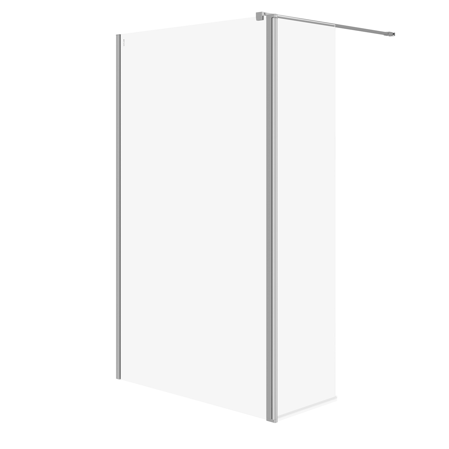 Cersanit Mille kabina walk-in z ruchomą ścianką chrom 123x50x200 S601-181