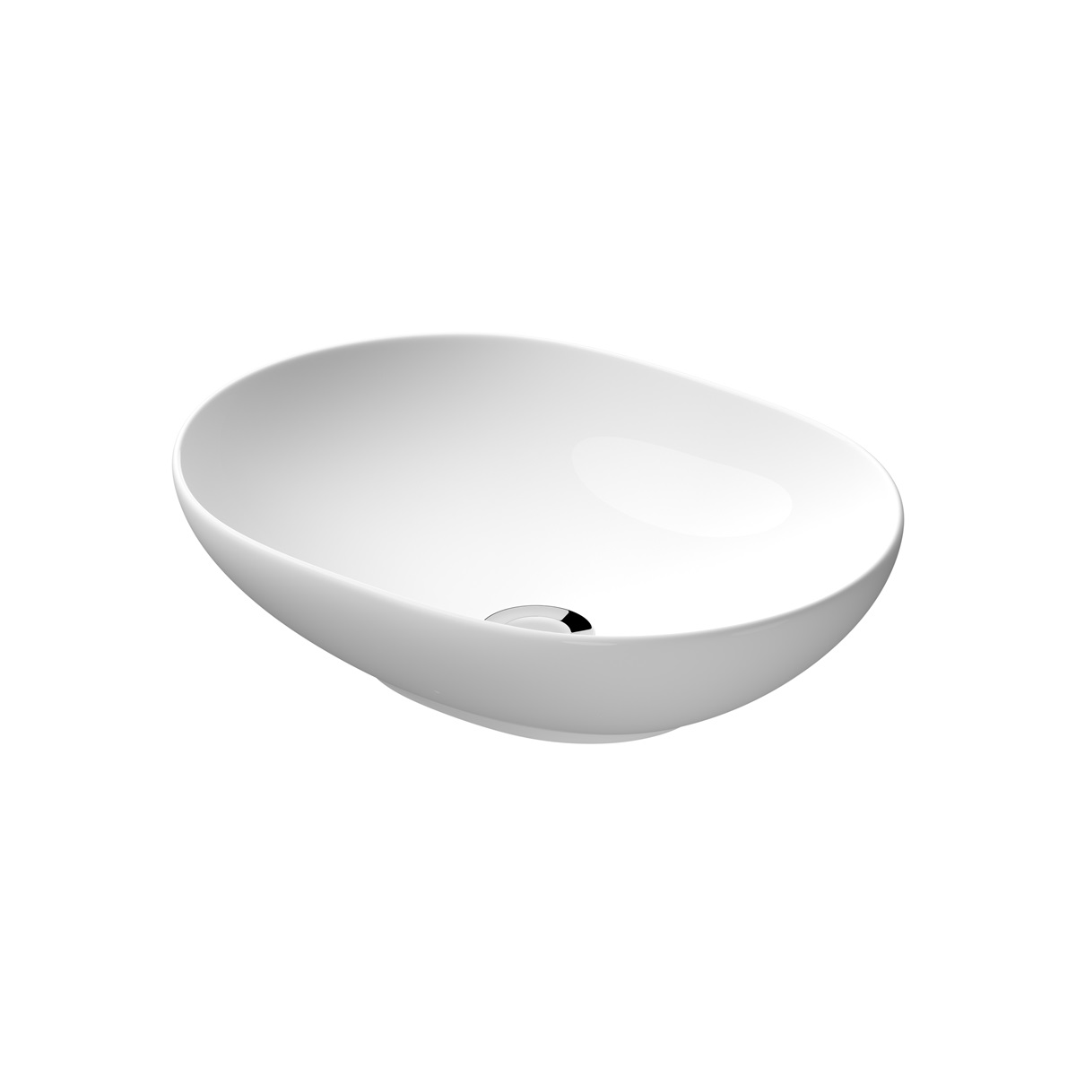 Cersanit Savio umywalka nablatowa 50, owalna K711-003