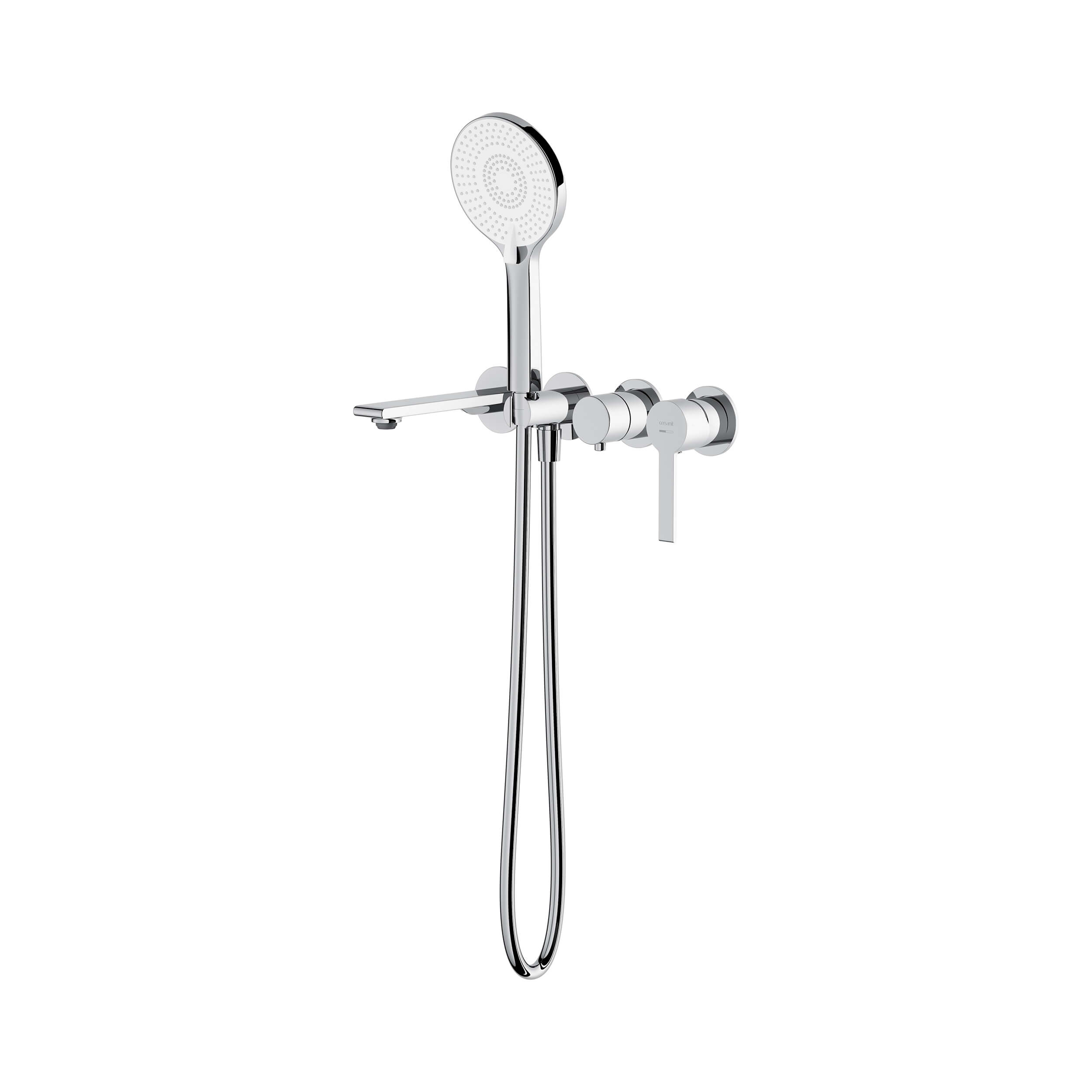 Cersanit Virgo bateria wannowo-natryskowa 4-otworowa podtynkowa chrom S522-119
