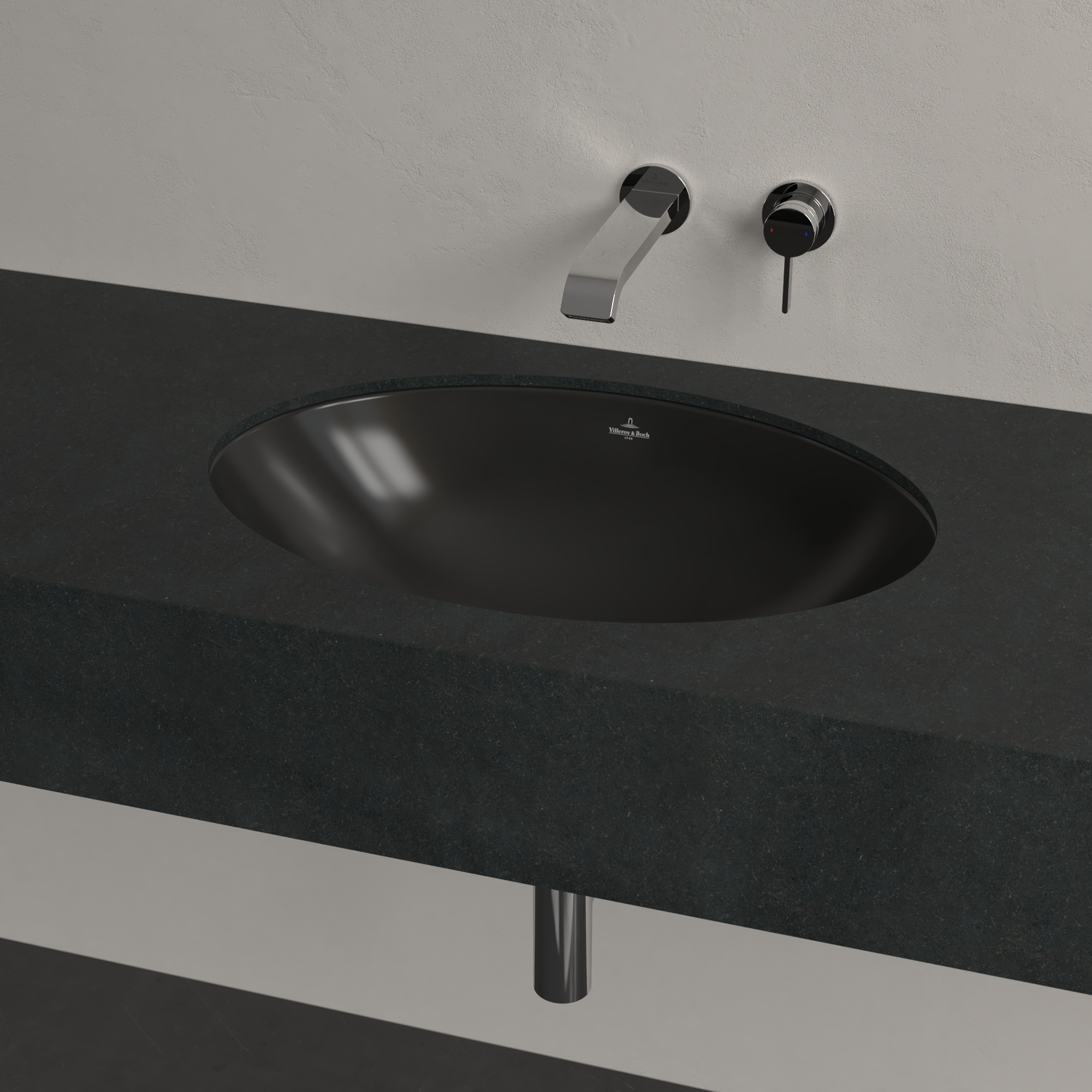 Villeroy & Boch Loop & Friends 4A5600R7 umywalka podblatowa Pure Black
